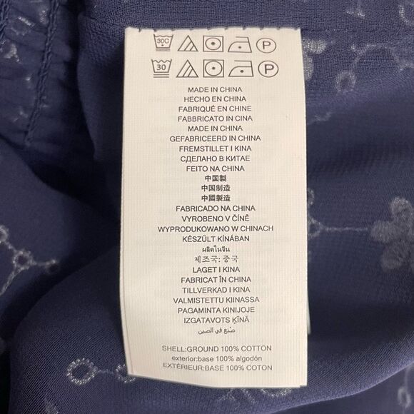 NWT Michael Kors Navy & White Floral Embroidered Halter Dress Size Small NEW - Picture 11 of 14